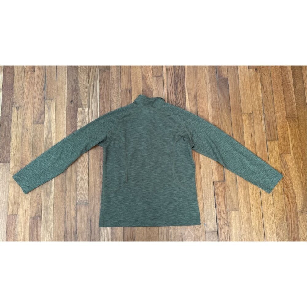 REI Quarter Zip Tech Shirt Men’s Soft Pullover Green MADE IN USA Size M - Picture 5 of 6